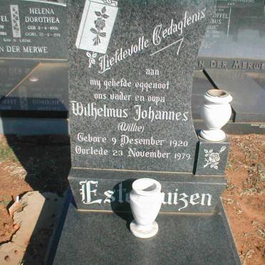 ESTERHUIZEN Wilhelmus Johannes 1920-1979