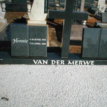 MERWE Hennie, van der 1955-2001