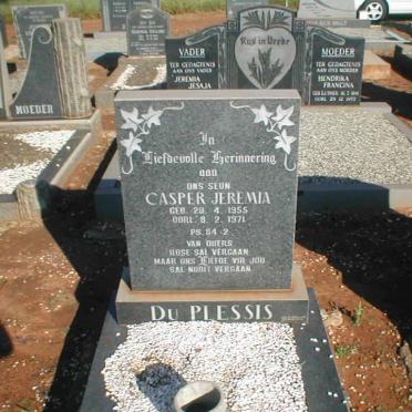 PLESSIS Casper Jeremia, du 1955-1971