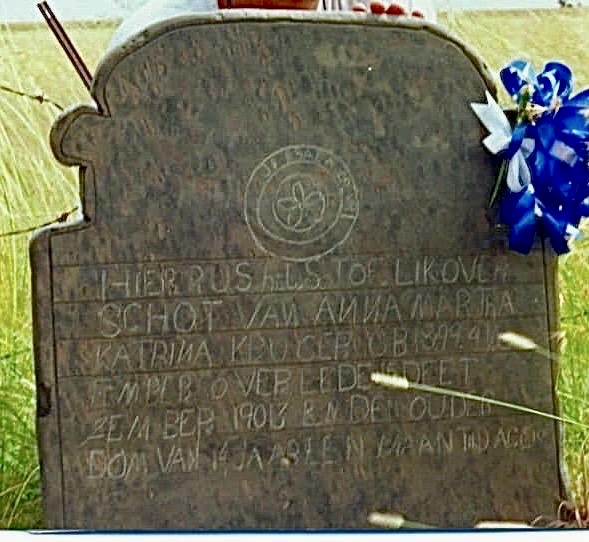 KRUGER Anna Martha Katrina 1899-1913