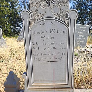 MULLER Ignatuis Wilhelm 1854-1929