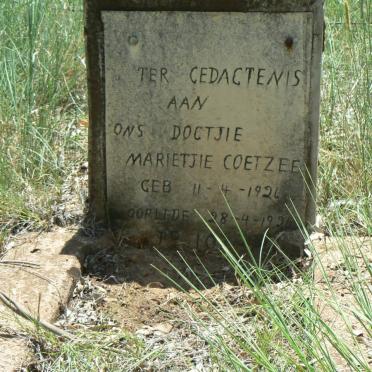 COETZEE Marietjie 1921-1924