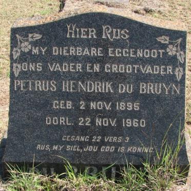 BRUYN Petrus Hendrik, du 1895-1960