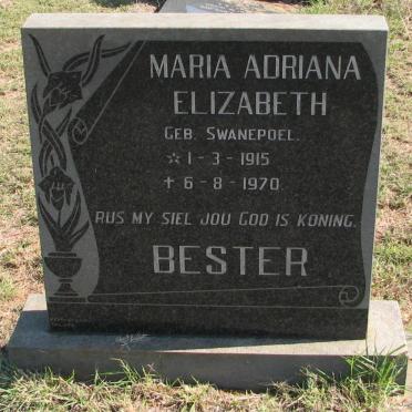 BESTER Maria Adriana Elizabeth nee SWANEPOEL 1915-1970