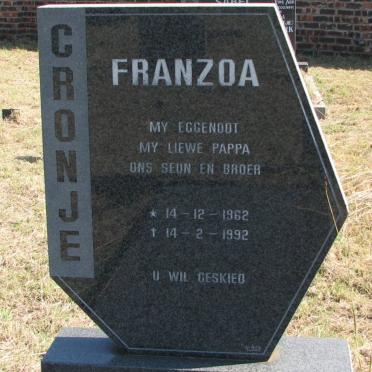 CRONJE Franzoa 1962-1992