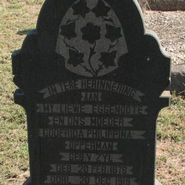 OPPERMAN Godfrida Philippina nee v. ZYL 1878-1919