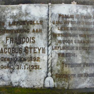 STEYN Francois Jacobus 1892-1951