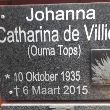 VILLIERS Johanna Catharina, de 1935-2015