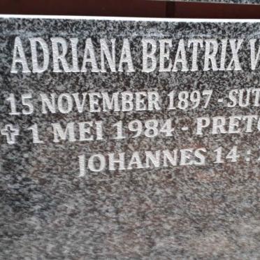 VIKTOR Adriana Beatrix 1897-1984