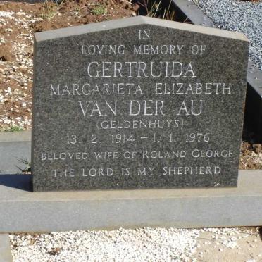 AU Gertruida Margarieta Elizabeth, van der nee GELDENHUYS 1914-1976