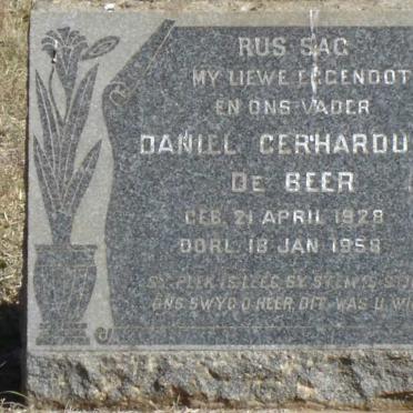 BEER Daniel Gerhardus 1928-1958