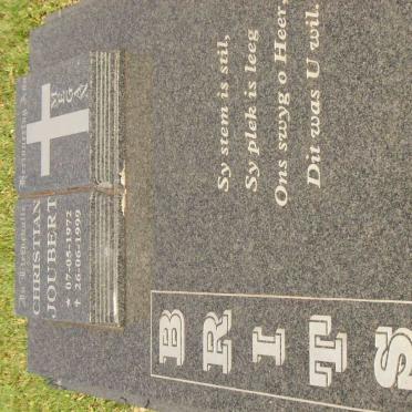 BRITZ Christian Joubert 1972-1999