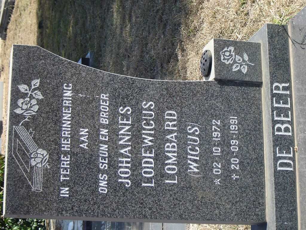 BEER Johannes Lodewicus Lombard, de 1972-1991