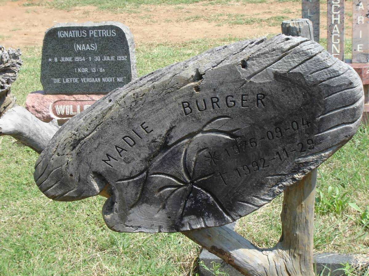 BURGER Madie 1976-1992