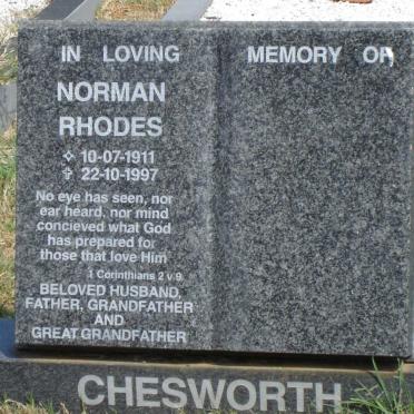 CHESWORTH Norman Rhodes 1911-1997