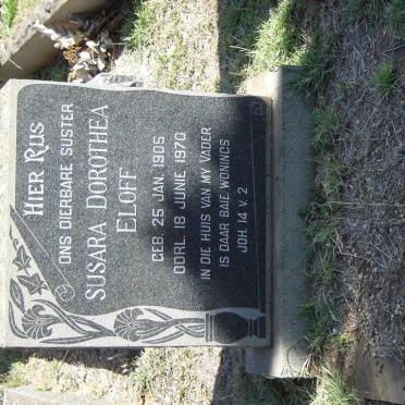 ELOFF Susara Dorothea 1905-1970