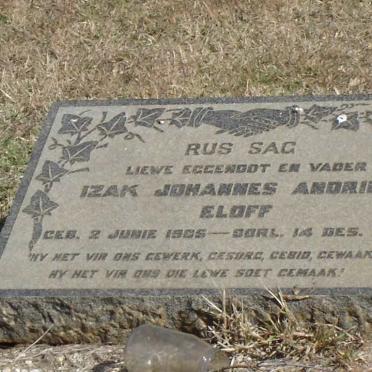 ELOFF Izak Johannes Andries 1906-1956