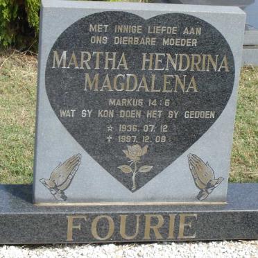 FOURIE Martha Hendrina Magdalena 1936-1997