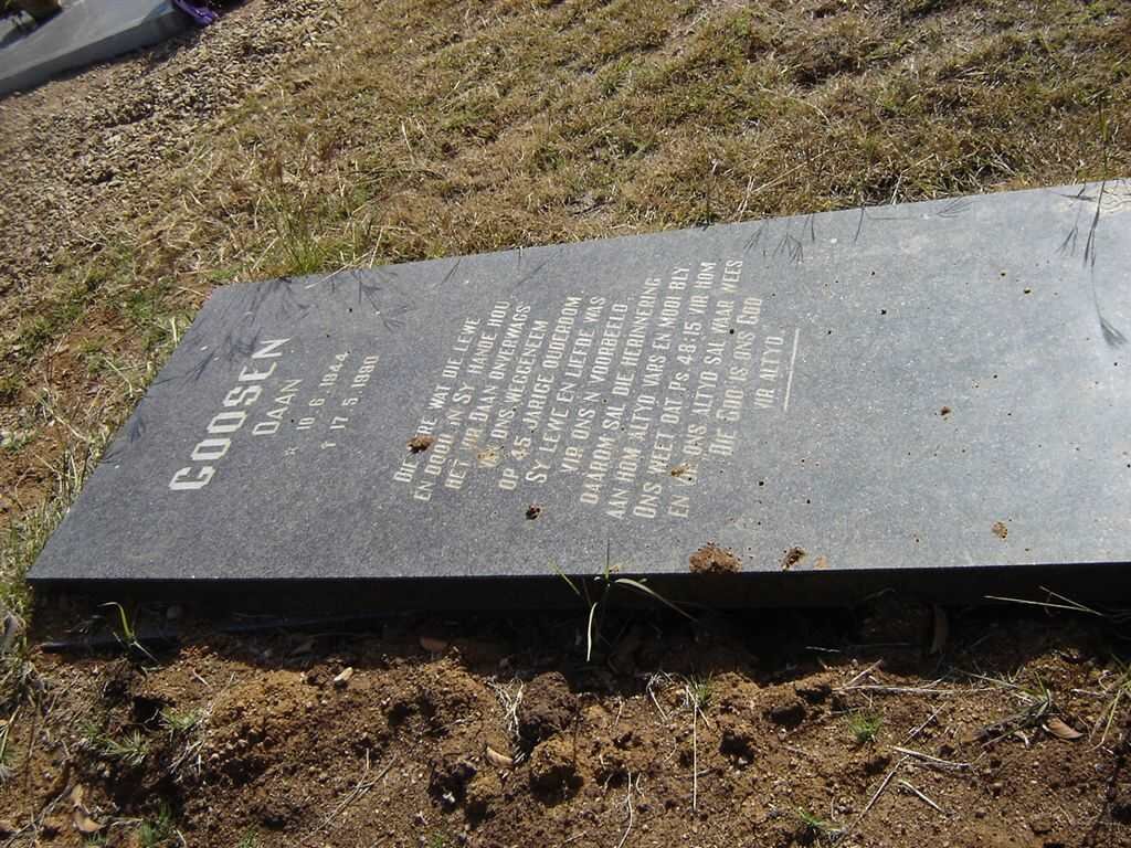 GOOSEN Daan 1944-1990