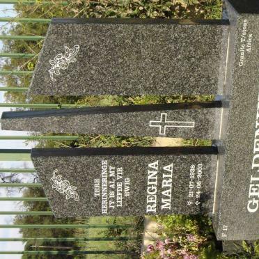 GELDENHUYS Regina Maria 1938-2003