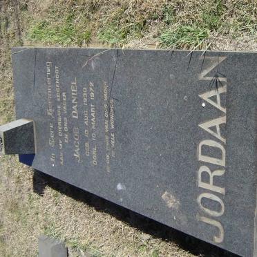 JORDAAN Jacob Daniel 1930-1972