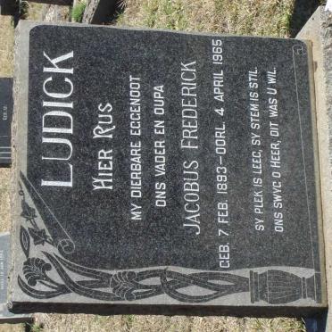 LUDICK Jacobus Frederick 1893-1965