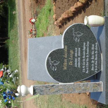 LANGE Willem Jacobus , de 1929-2005