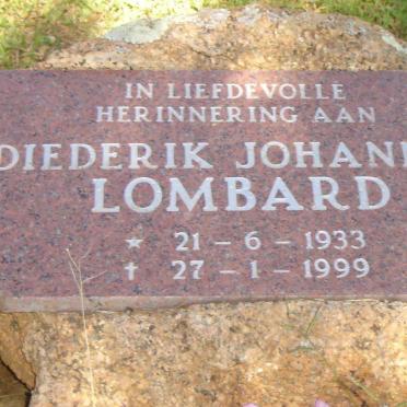 LOMBARD Diederik Johannes 1933-1999