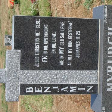 MYBURGH Benjamin 1939-2006