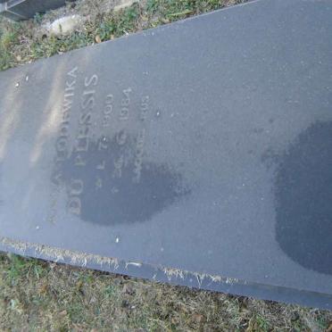 PLESSIS Anna Lodewika, du 1900-1984