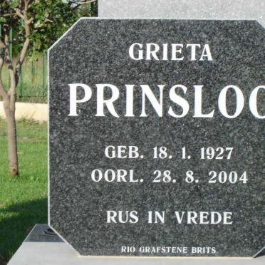 PRINSLOO Grieta 1927-2004