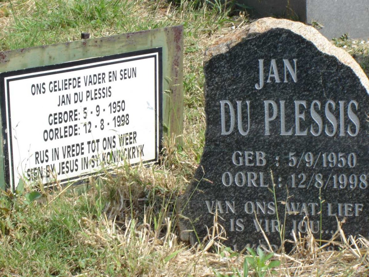 PLESSIS Jan, du 1950-1998