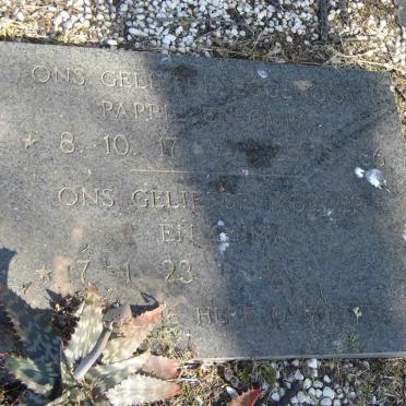 PRINSLOO Giel 1917-1986 &amp; Nellie 1923-1