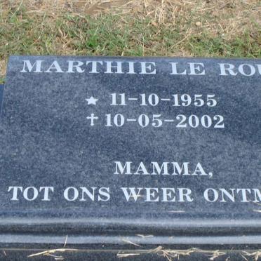 ROUX Marthie, le 1955-2002