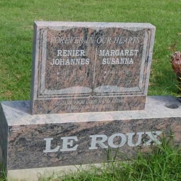 ROUX Renier Johannes, le 1943-2004 &amp; Margaretha Susanna 1944-