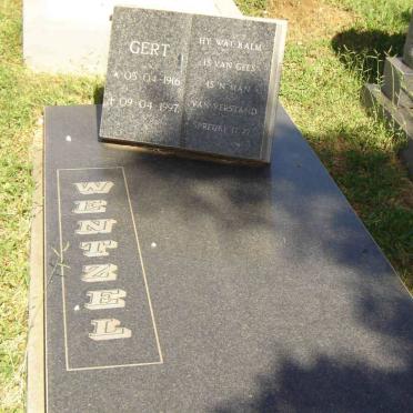 WENTZEL Gert 1916-1997
