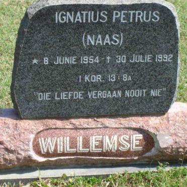 WILLEMSE Ignatius Petrus 1954-1992