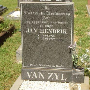 ZYL Jan Hendrik, van 1925-1999