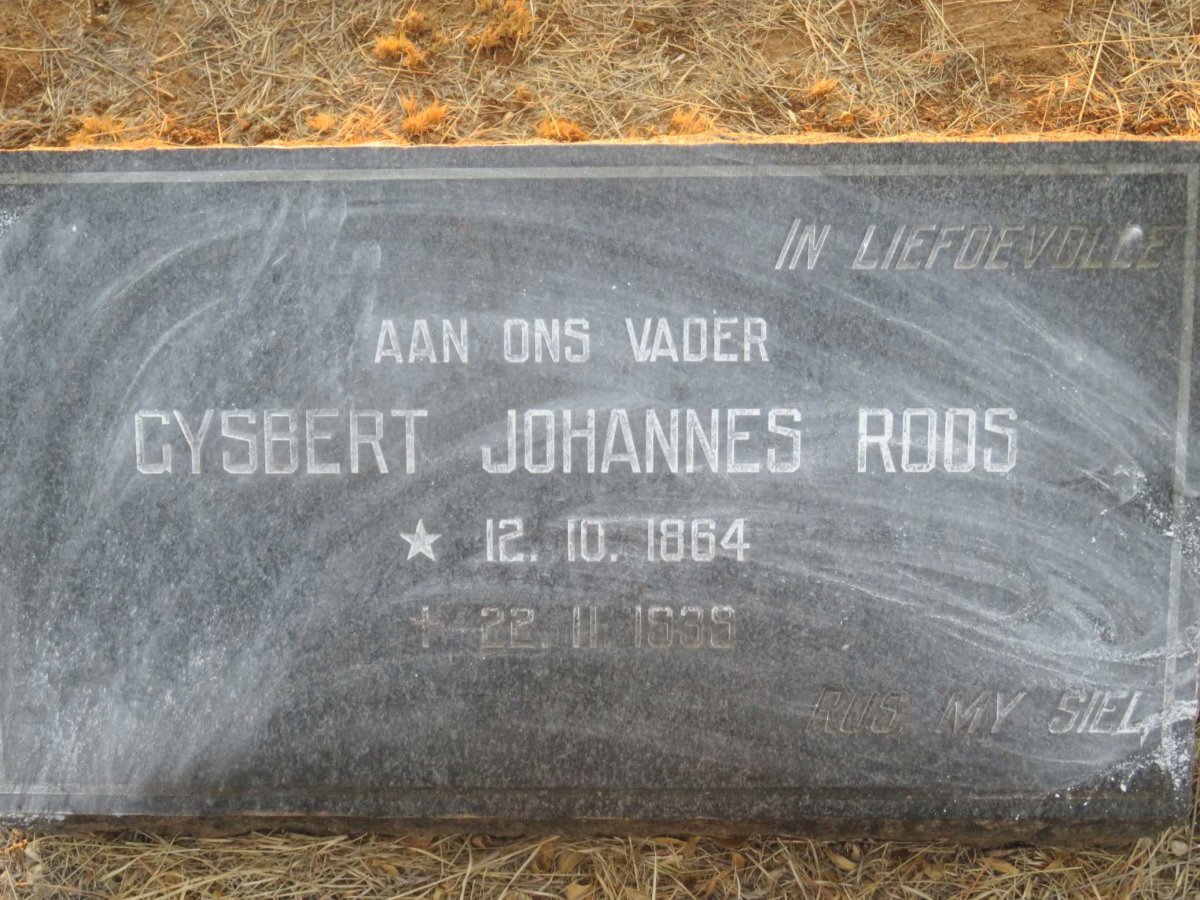 ROOS Gysbert Johannes 1864-1939