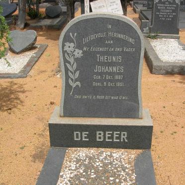 BEER Theunis Johannes, de 1887-1951