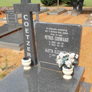 COETZER Petrus Coenraad 1960-2015 &amp; Aletta Elizabeth 1965-