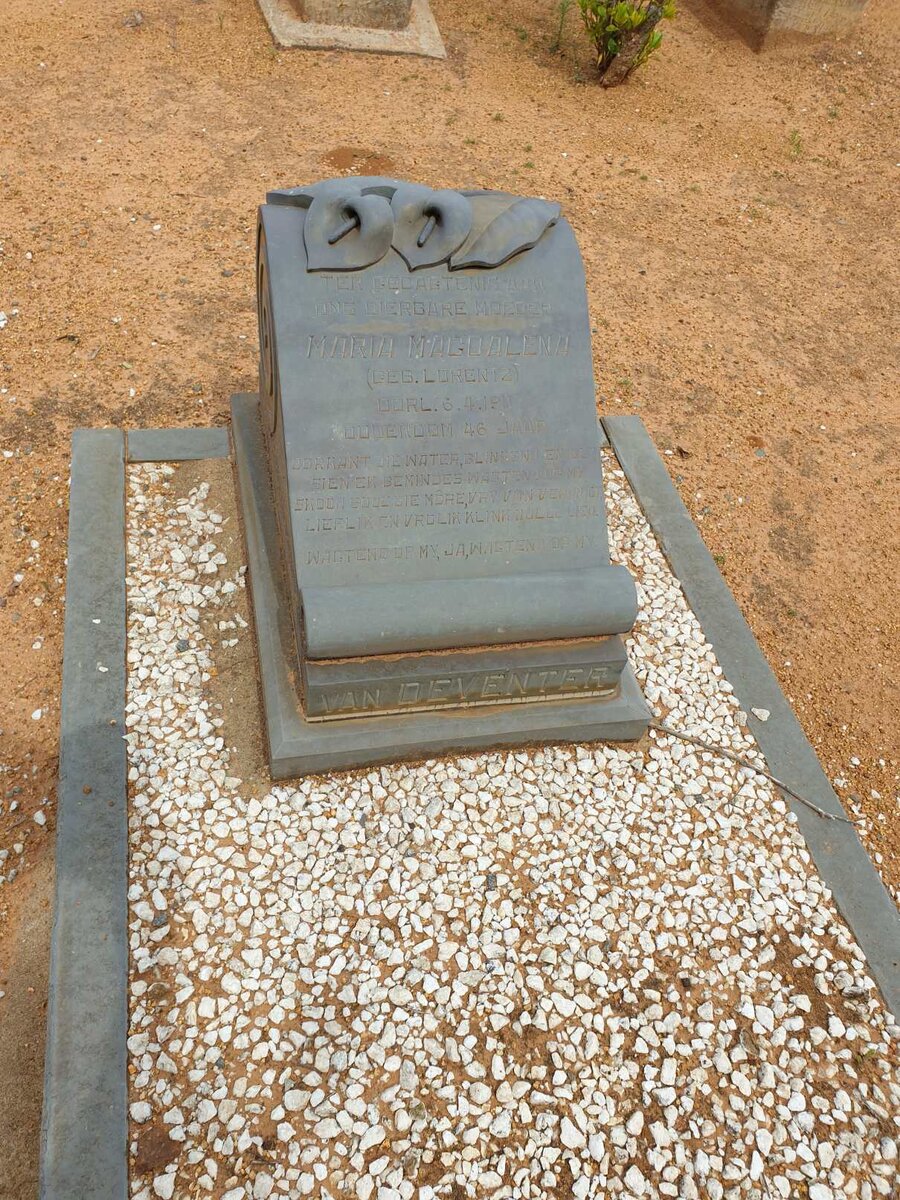 DEVENTER Maria Magdalena, van nee LORENTZ -1911