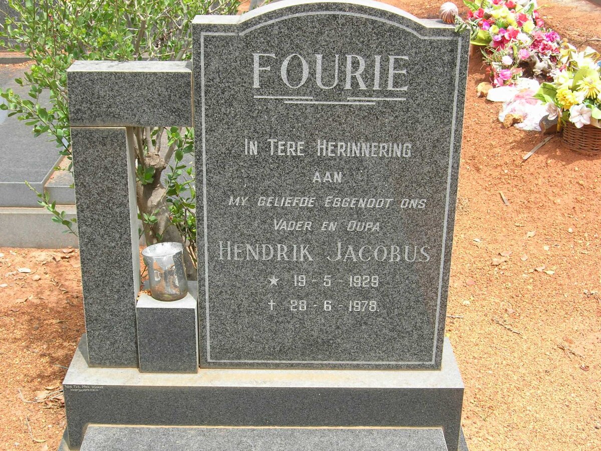 FOURIE Hendrik Jacobus 1928-1978