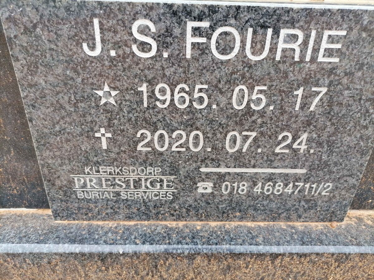FOURIE J.S. 1965-2020