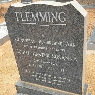 FLEMMING Judith Hester Susanna nee SWANEPOEL 1910-1973