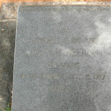 HEERDEN A.G., van nee WALLIS -1987