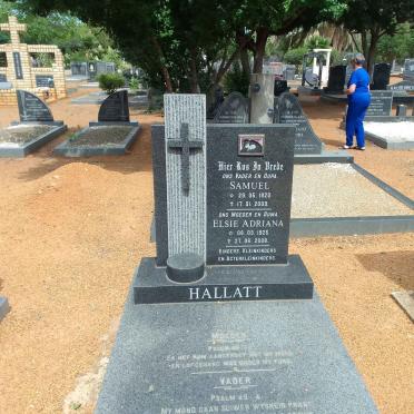 HALLATT Samuel 1920-2009 &amp; Elsie Adriana 1925-2008