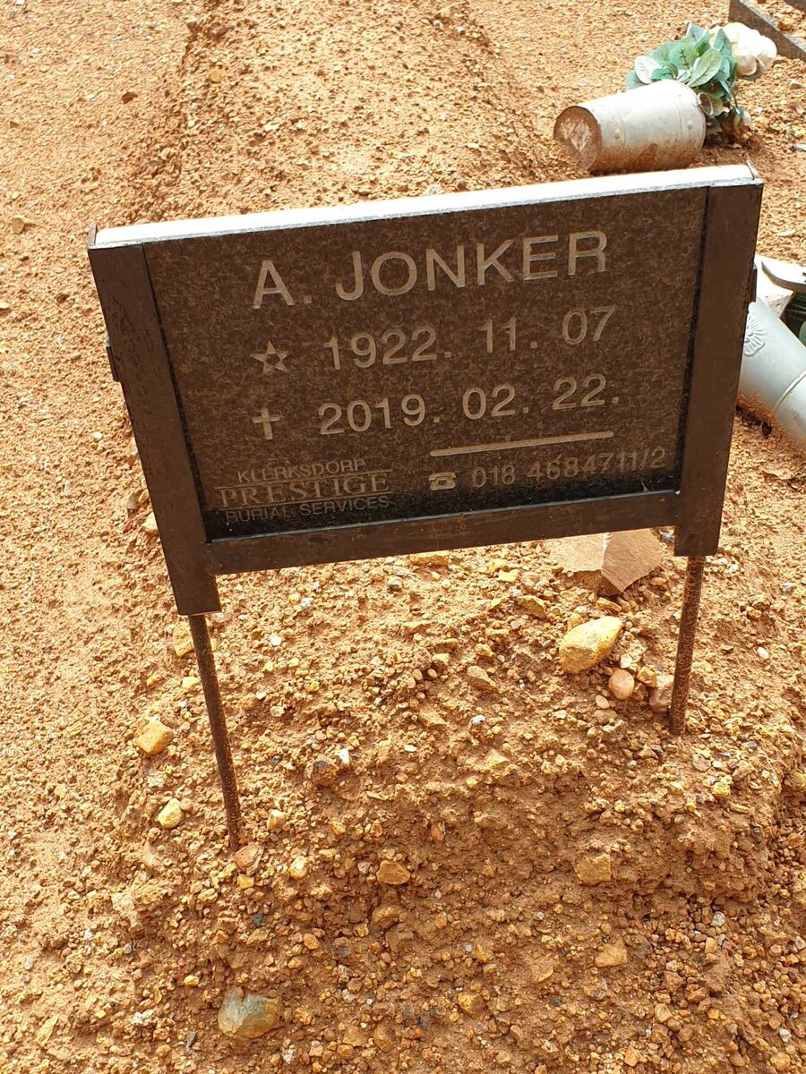 JONKER A. 1922-2019