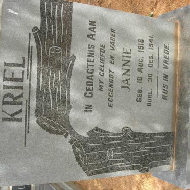 KRIEL Jannie 1918-1941