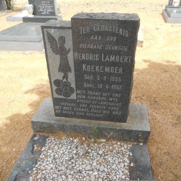 KOEKEMOER Hendrik Lambert 1955-1957